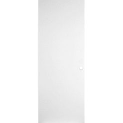 Masonite 28 in. x 80 in. Primed Smooth Flush Hardwood Hollow Core Composite Interior Door Slab with Bore