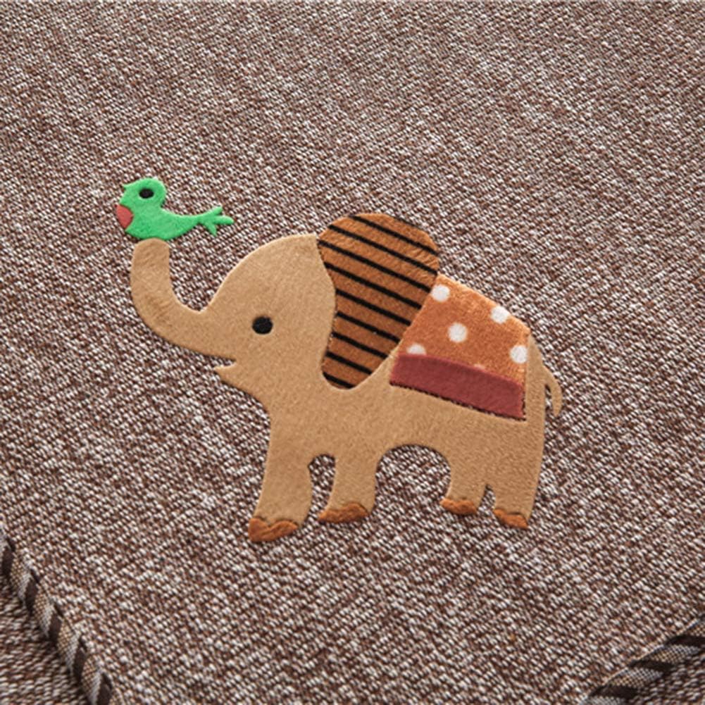 Solid Color Soft Cotton Woven Sectional Couch Cover Non Slip Simple Style Sofa Cover Decorative Home Sofa Loveseat with Small Elephant Pattern-Brown-a 45x45cm - Image 6