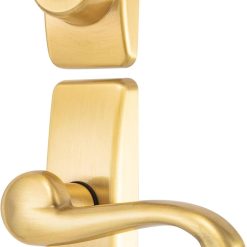 Alternative view of Ideal Security Door Lever with Deadbolt Lock for Storm and Screen Doors, Satin Gold