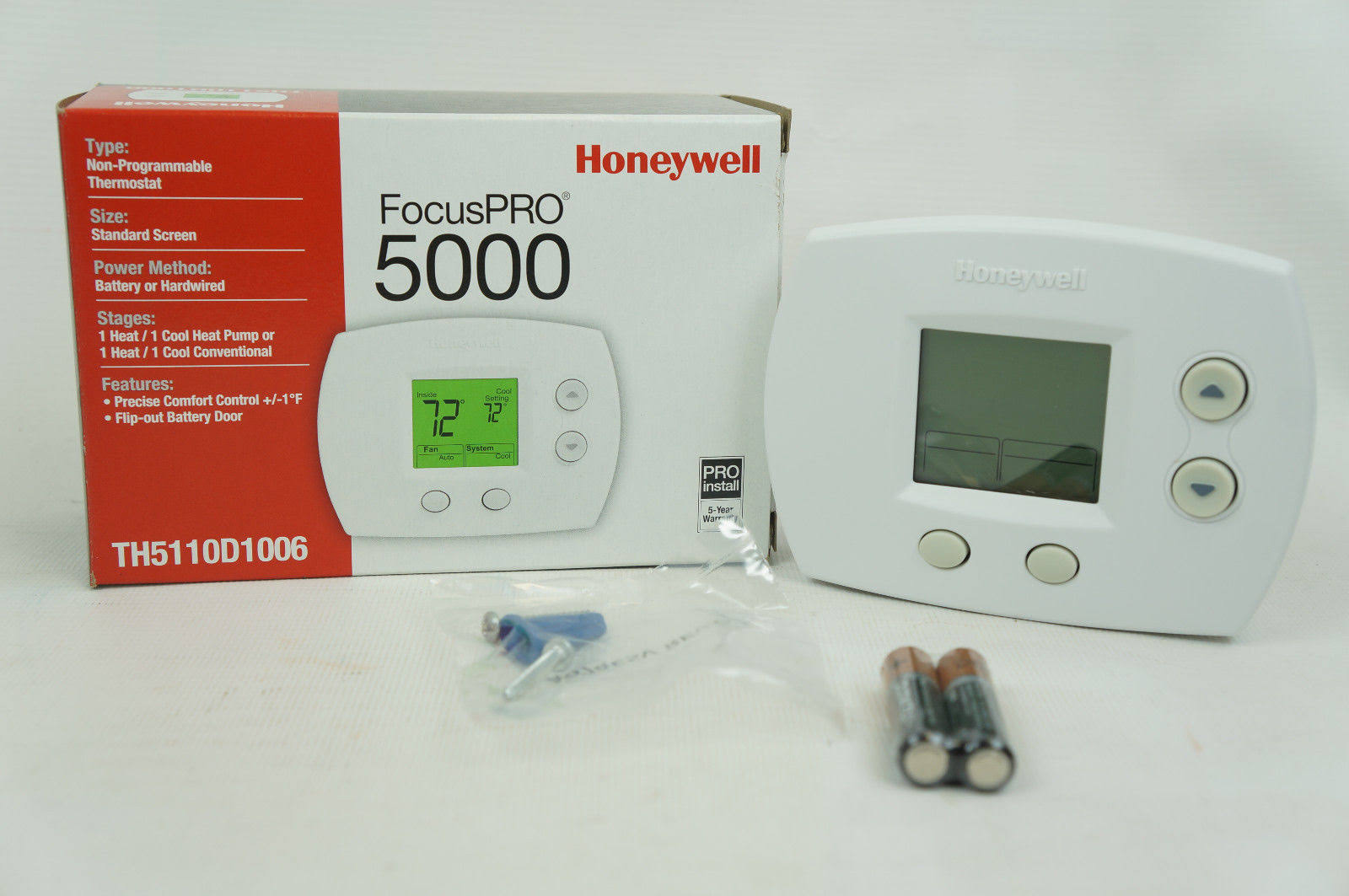 Honeywell TH5110D1006 Non-Programmable Thermostat - Image 3