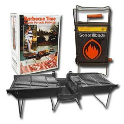 Mr. Flame Son of Hibachi Portable Vintage Cast Iron Charcoal Grill